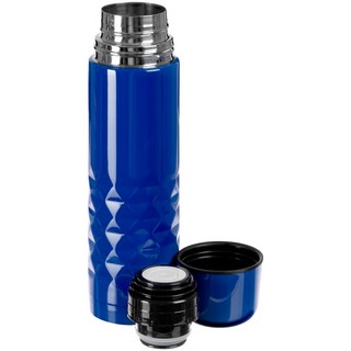 Термос с логотипом МГУ, синий 2