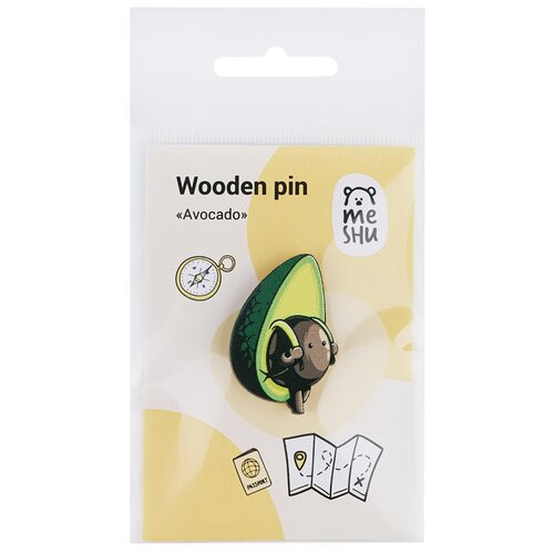 Значок деревянный MESHU 