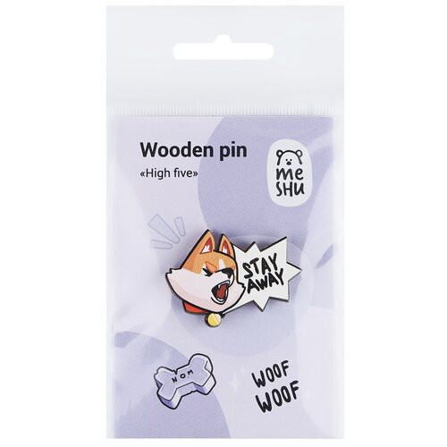 Значок деревянный MESHU 