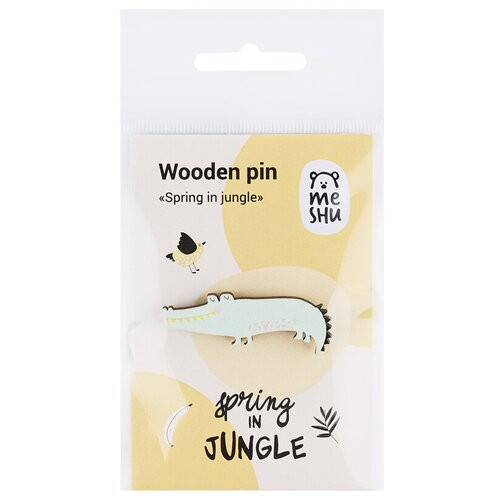 Значок деревянный MESHU 