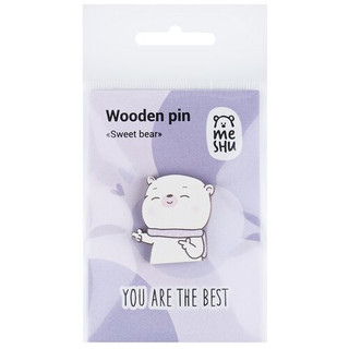 Значок деревянный MESHU 