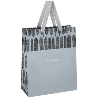 Пакет подарочный 'Grey mood' 26x32x12 см, отделка фольгой, MESHU