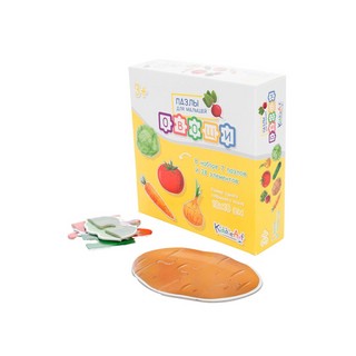 Пазл картонный 'Овощи' 7 пазлов / 28 деталей, KiddieArt 2