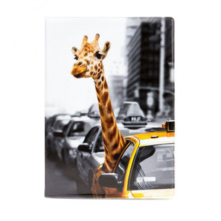 Обложка для паспорта 'Жираф в такси', артикул KW064-000538