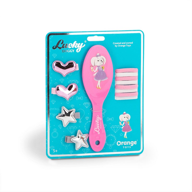 Расчёска массажная с щенком Мальтезе, Orange Toys. Lucky Doggy