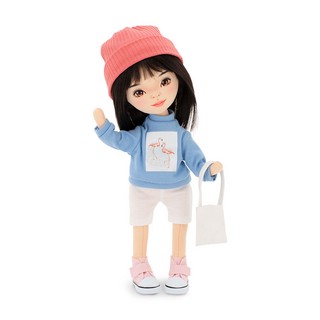 Кукла Лилу в голубой толстовке, 32 см, Серия "Спортивный стиль", Orange Toys