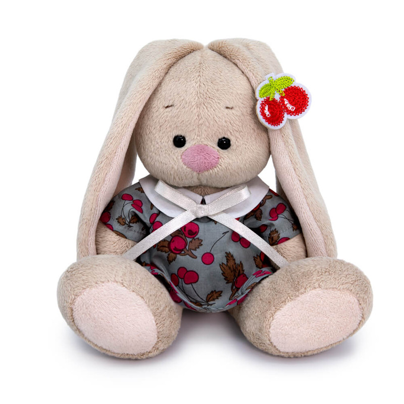 Зайка Ми в платье с вишней, 15 см, артикул SidX-528