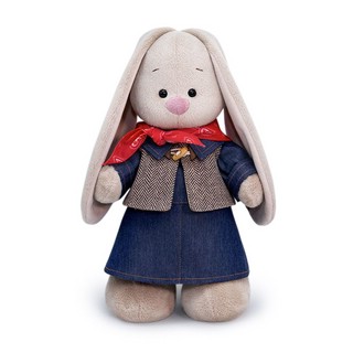 Костюм джинсовый для Зайки Ми, 32 см, артикул StM-342 4