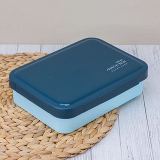 Ланчбокс 'Enjoy Life' голубой (ложка+вилка) 2