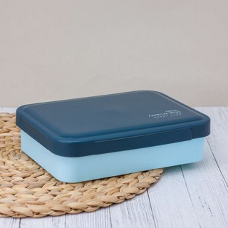 Ланчбокс 'Enjoy Life' голубой (ложка+вилка) 3