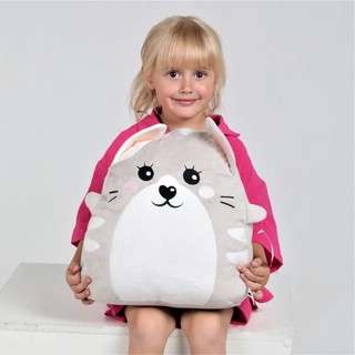 Игрушка-подушка Котик, 40см, HugMeToys 5