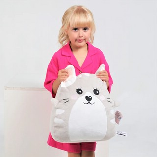 Игрушка-подушка Котик, 40см, HugMeToys 6