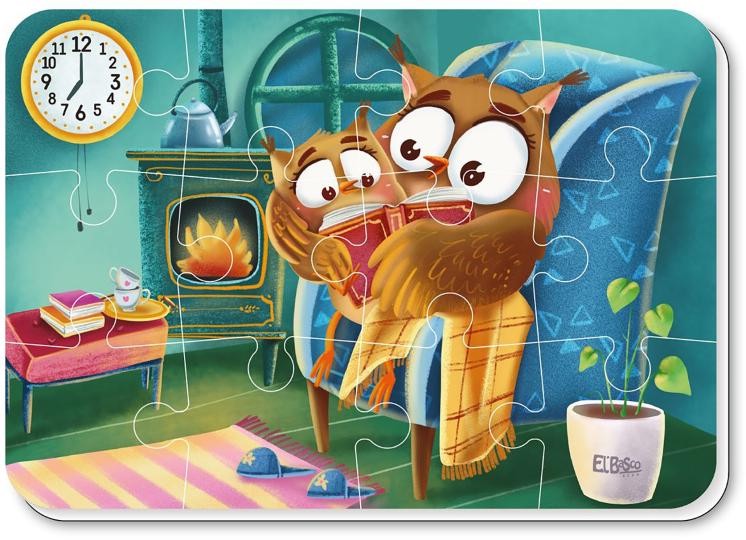 Мягкий магнитный пазл Семейный вечер