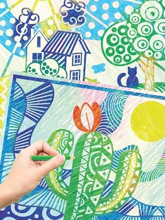 Раскраска-невидимка 'Зеленая фантазия' Фабрика фантазий 6