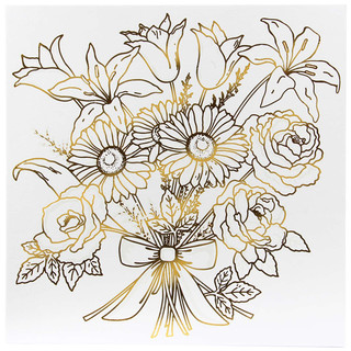 Холст для росписи акварелью 'Букет' Фабрика Фантазий 3