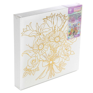 Холст для росписи акварелью 'Букет' Фабрика Фантазий 5