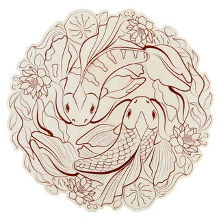 Доска для выжигания "Карпы Кои", Фабрика фантазий