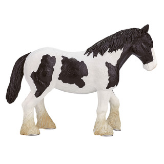 Фигурка Лошадь Клейдесдаль, чёрно-белая, KONIK 4