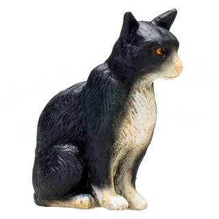 Фигурка KONIK «Кошка, чёрно-белая, сидящая» 3