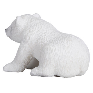 Фигурка Белый медвежонок, сидящий, KONIK 2