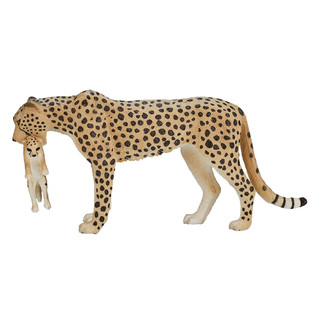 Фигурка KONIK «Гепард, самка с детёнышем» 2
