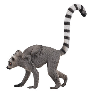 Фигурка Кошачий лемур с детёнышем, KONIK 2