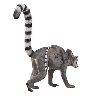 Фигурка Кошачий лемур с детёнышем, KONIK 3