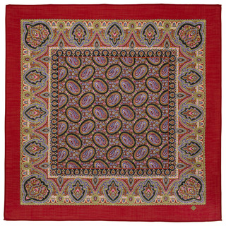 Павловопосадский платок «Пасхальный мотив» шерсть, 89х89 см, арт.1931-5 1