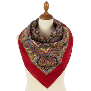 Павловопосадский платок «Пасхальный мотив» шерсть, 89х89 см, арт.1931-5 2