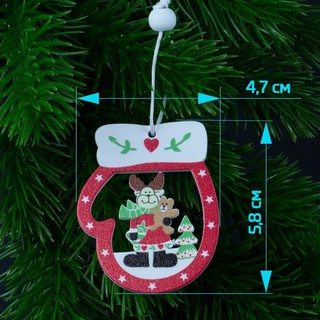 Подвеска на ёлку из дерева в ассортименте. Цена за 1 подвеску! 12