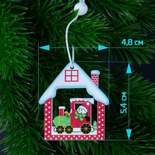 Подвеска на ёлку из дерева в ассортименте. Цена за 1 подвеску! 8