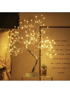 Светодиодное дерево лампа, ночник, 35 см, фольгированное 2