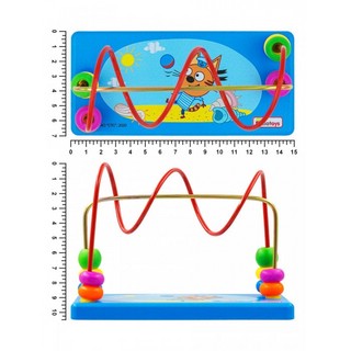 Лабиринт-головоломка 'Три кота, Коржик' деревянный, Alatoys 3