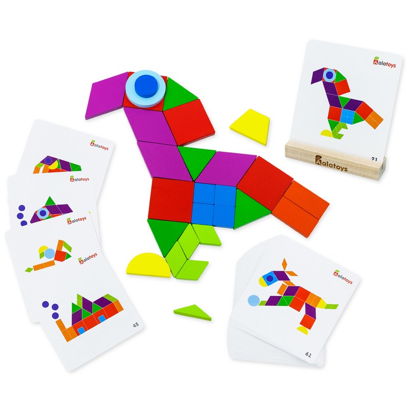 Мозаика 'Фигурки' из натуральных материалов, Alatoys МКФ04