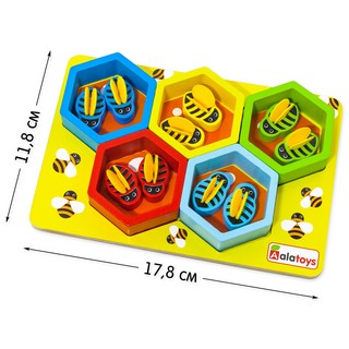 Сортер с пинцетом 'Пчёлки' Alatoys 7
