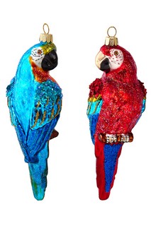 Попугай Лорикет, стекло, 5х4х14.5 см, в асс.из 2х, Holiday Cl...
