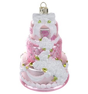 Свадебный торт (стекло) 9х12 см