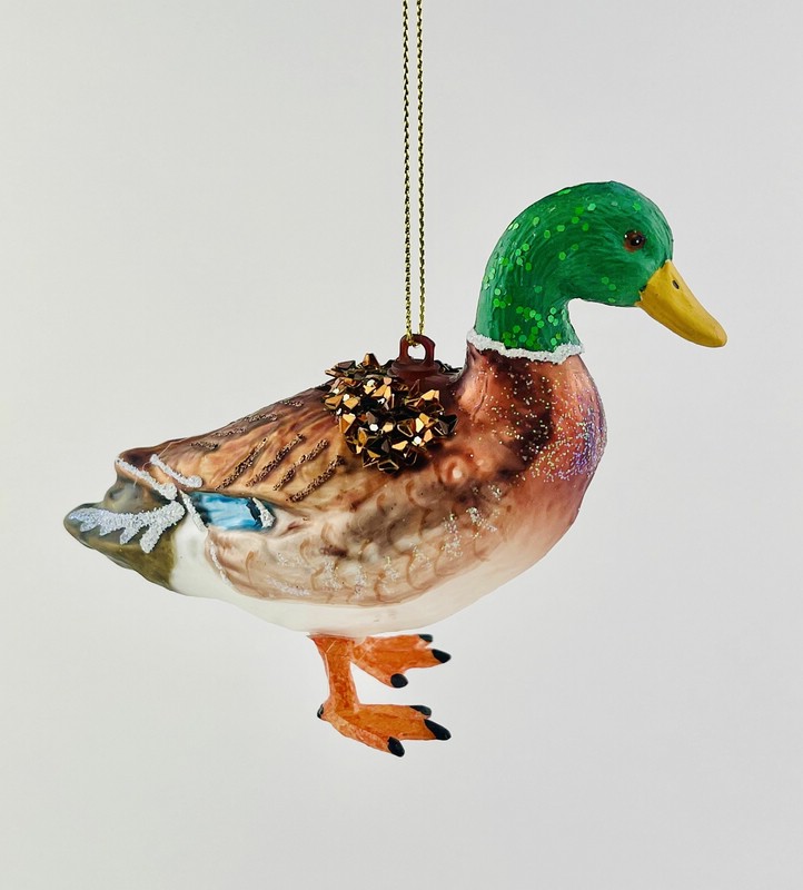 Селезень (стекло) 12х5х9 см