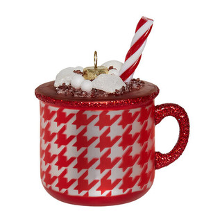 Чашка какао с маршмеллоу (стекло) 7,5х5х10 см