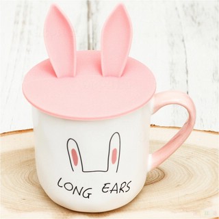 Кружка 'Long Ears' с силиконовой крышкой с ушами, символ 2023 года 2