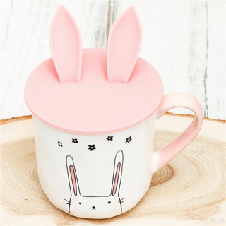 Кружка 'Заяц' с силиконовой крышкой с ушами, символ 2023 года 2