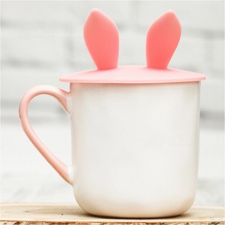 Кружка 'Заяц' с силиконовой крышкой с ушами, символ 2023 года 3