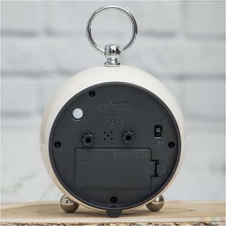 Часы будильник 'Кругляш' металл, белый 5