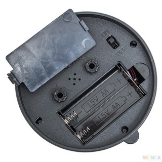 Часы будильник 'Кругляш' металл, черный 5