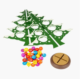 Деревянная ёлочка-календарь 3D с игрушками, 29 см, BONDIBON 5