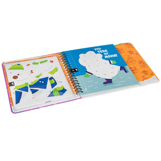 Компактные развивающие игры под ёлку. Открытки-аппликации. Новогодняя серия, BONDIBON 2