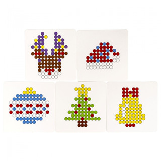 Аквамозаика неоновая (олень, ёлочка, игрушки). Творчество с Луки 6