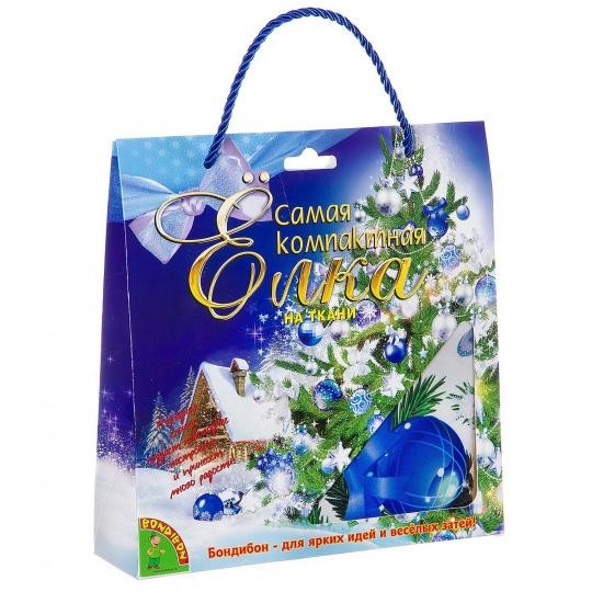 Самая компактная елка (на ткани). Укрась своими руками!