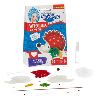 Ёлочные игрушки из фетра своими руками 'Ёжик' Bondibon 2