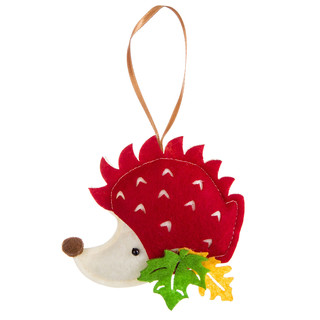 Ёлочные игрушки из фетра своими руками 'Ёжик' Bondibon 3